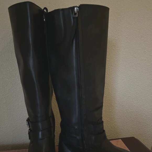 Sam Edelman Freda Leather Tall Boots in Black Size 8 M $225 NEW No Box - Picture 5 of 16